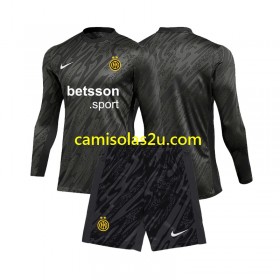 Camisolas de futebol Inter de Milão Guarda Redes Criança Equipamento 3ª 2024/25 Manga Comprida